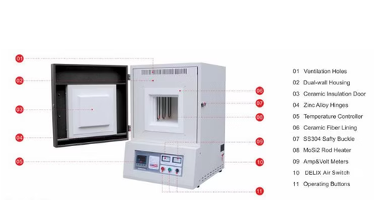 1700°C High Temperature Muffle Furnace for Heat Treatment